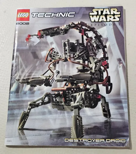Lego 8002 Star Wars Episode 1 Destroyer Droid Instructions Manual Booklet Only