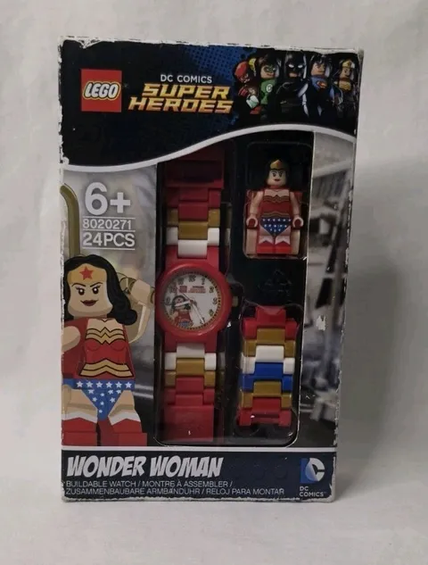 LEGO DC Comics Super Heroes WONDER WOMAN Buildable Watch 8020271 with Minifigure