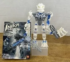 LEGO Bionicle 8732 Toa Matoro Inika Figure Manual Tested Sword No Batteries Inco