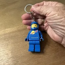 LEGO Classic Space Blue Spaceman Keychain Light KE10H 2012 LED Light