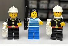 LEGO Town 6385 Fire House-I MINIFIGURES ONLY Firemen Fireman firec001 hor007