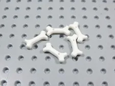 LEGO Lot of 5 White Small Bones Animal Accessory Minifig BI