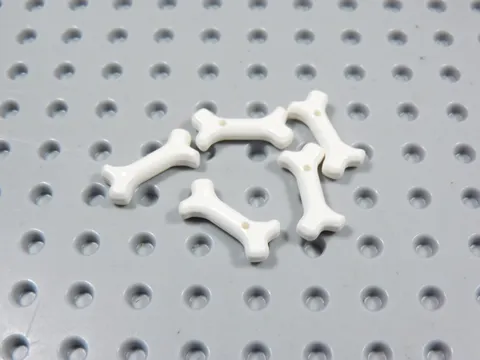 LEGO Lot of 5 White Small Bones Animal Accessory Minifig BI