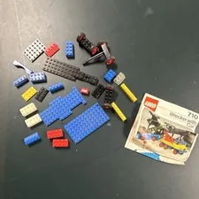 LEGO 710 Wrecker with Car Vintage Parts Lot w/ Instructions Bricks Plates Wheels