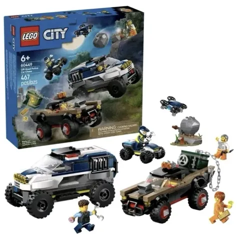 LEGO City #60449 Off-Road Police Car Chase - NEW / SEALED - ***DAMAGED BOX***