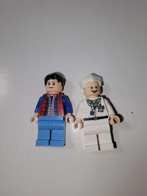 LEGO Back to the Future Marty McFly & Doc Brown Minifigures 77256, 2 pcs