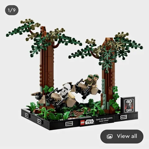 Read Description LEGO Star Wars Endor Speeder Chase Diorama 75353 608pc 2023
