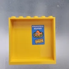 Lego Simpsons - KWIK-E-MART - Springfield Seafood - 50% More Sticker (71016)