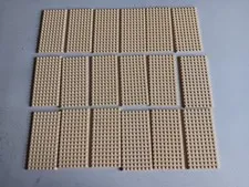 LEGO BULK LOT 18 TAN 8X16 STUD  BASE PLATES #92438 5" x 2.5"