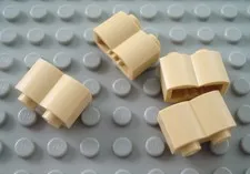New LEGO Lot of 4 Tan 1x2 Western Log Brick Pieces from 7306 3942 3867