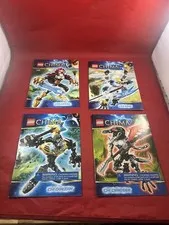 Lot Of 4 Lego Chima Manuals 70200-70203 Nice Shape