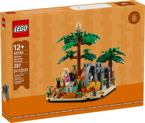 LEGO 40784 African Savanna Diorama Nature Series Elephant Stork 287pcs New Seal