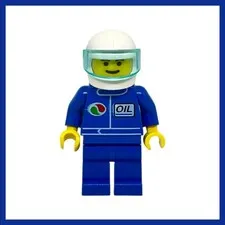 Vintage Lego 1068 Blue Octan Pilot Minifigure 1999 Air Patrol Extreme Team