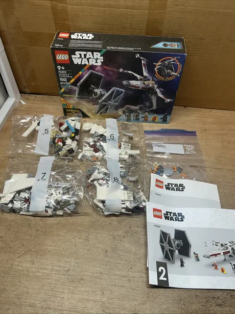LEGO Star Wars TIE Fighter & X-Wing Mash-up 75393 - X WING BAGS ONLY NO TIE