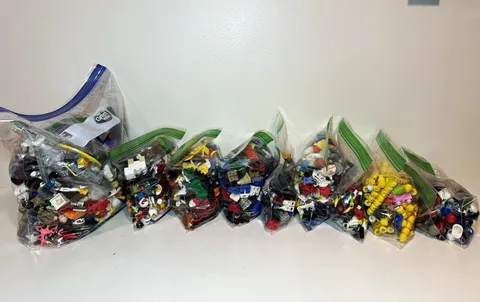LEGO Bulk Lot Minifigures, Minifigure  Parts, & Accessories (Over 5 pounds)