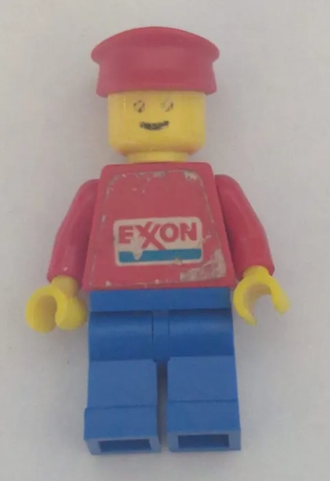LEGO Exxon Minifigure Vintage Set 554 Paper Sticker Front