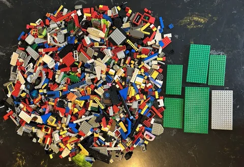 LEGO 6 Pound Bulk Mixed Lot Basic and Specialty Building Pieces Plates Mix #4