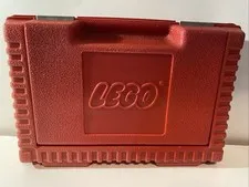 LEGO Red Storage Container Bin Carrying Case 12x8" Vintage 1984
