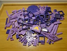 Lego Bulk Lot Pieces 8 Ounces Lavender Purple Girl Pieces Various Sizes