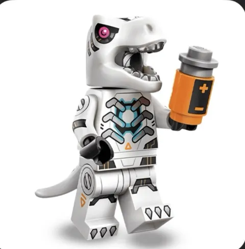 LEGO col29-1 Robot T. rex, Series 29 (Complete Set with Stand and Accessories)