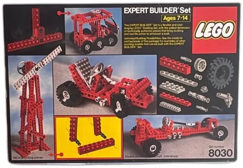 Lego 8030 Expert Builder Set 1984 Technic Vintage Box Partial Complete