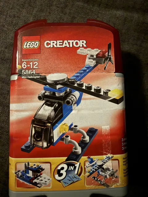LEGO CREATOR: Mini Helicopter (5864), 99% Complete, Original Instructions w/ box