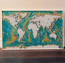 LEGO World Map. 18+ | #31203 | Assembled. Used