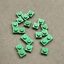 Lego 3024 Green Replacement Parts Pieces Lot of 21