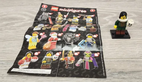 Lego col08-14 col126 Thespian Actor With Skull Series 8 Minifigure Complete