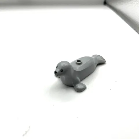 Lego Light Bluish Gray Seal Animal Black Eyes Nose Mouth Sea Lion Piece