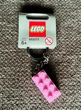 BRAND NEW Lego Pink Brick Keychain (852273)