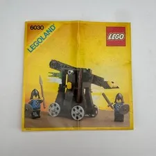 1990s LEGO Legoland 6030 Catapult Instructions Manual Castle Set Booklet Vintage