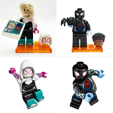 LEGO Miles Morales And Spider Gwen Minifigures 71050 Spider-Man CMF Marvel NIB