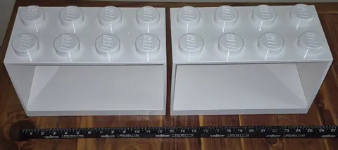 LEGO Display Rack Stand Lot Of (2) Wall Desk Storage Shelves Cabinet 