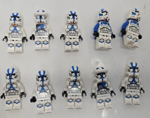 LEGO Minifigs Star Wars 501st Clone Trooper set of 10 Lot 1