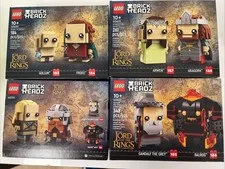 LEGO Lord of the Rings Brickheadz - 4 Sets - 40630, 40631, 40632, 40751 - Sealed