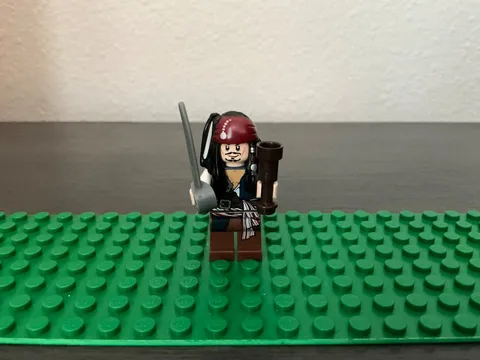 Lego Pirates of the Caribbean Captain Jack Sparrow 2011 minifigure poc001