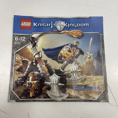 ORIGINAL RETRO LEGO USED Toy Instruction Book Manual Set - Knights Kingdom 8701