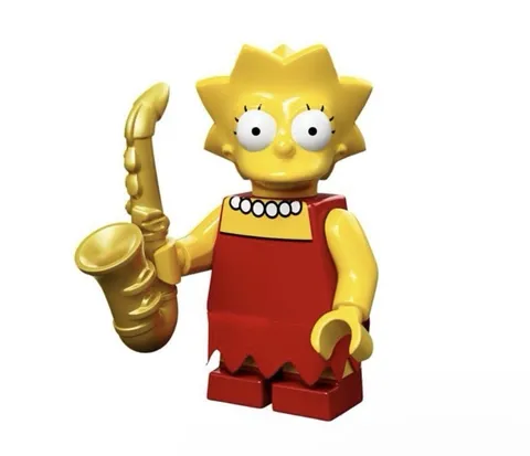 LEGO The Simpsons Series 1 CMF Minifigure - Lisa with Saxophone 71005