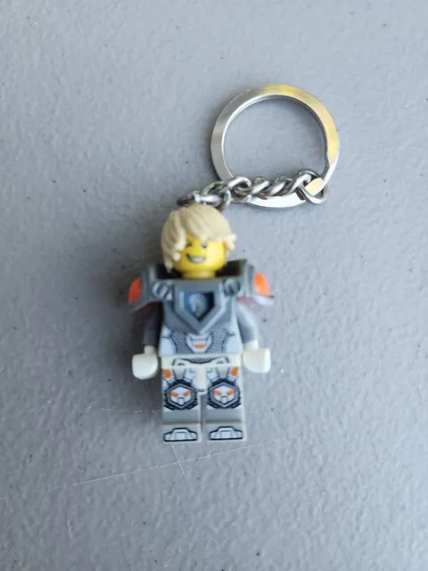 LEGO NEXO Knights Lance Minifigure Key Chain Keychain 853684 Retired w/ Tags