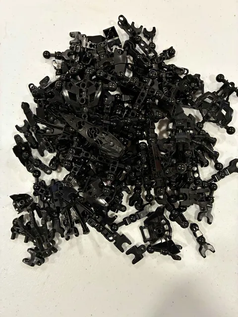 LEGO Bulk Mixed Lot Black Plastic Parts Pieces, Assorted Pieces & Parts Lot
