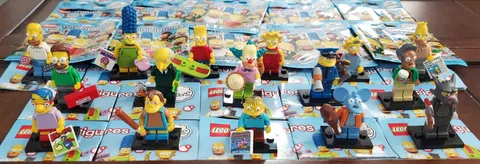 LEGO The Simpsons Series 1 Minifigures Full Set Of 16 - 71005 w/all Inserts