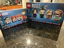 LEGO Brickheadz 40495 & 40560 Harry Potter Bundle Retired With Box - Repacked