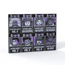 LEGO One Piece Dossier Officer Agent & Frontier Agent 8 Characters - In hand
