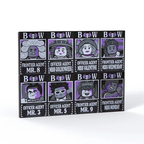 LEGO One Piece Dossier Officer Agent & Frontier Agent 8 Characters - In hand