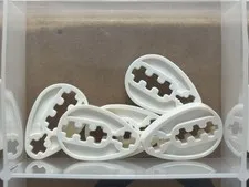 LEGO Parts - White Technic Cam - No 6575 - QTY 5