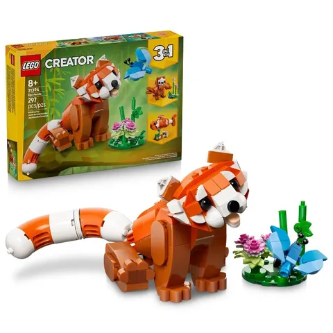 LEGO Creator 3 in 1 Cute Animals: Red Panda - Building Toy 31394 🎁Kids