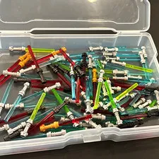 LEGO Lightsaber Blade & Hilt Parts Bulk Lot of 90