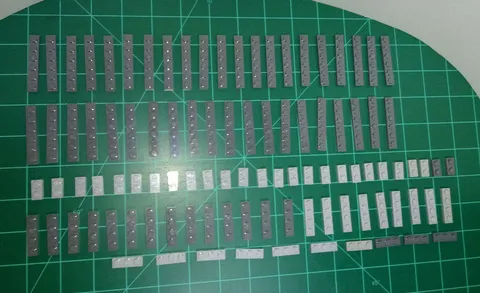 100 piece lot 1 by plates Lego Star Wars Shades of Gray MOC actual item photos