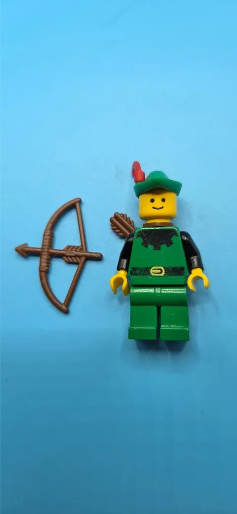Vintage LEGO Castle Black Forestman Archer cas321 Minifigure 6066 6071 forestmen